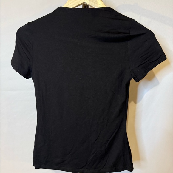 Krisa XS Elegant Black Cut-Out Top (with stain) - Picture 3 of 4